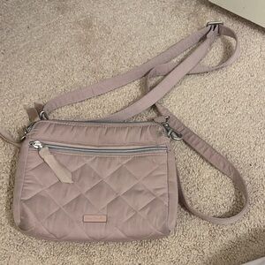 Vera Bradley Quilted Crossbody Bag - Light Pink